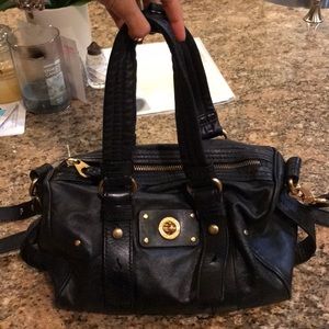 Marc by Marc Jacobs black turnlock crossbody purse